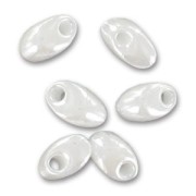 Long Magatama Miyuki 4x7 mm LMA-420 - White Pearl Ceylon x 10g|raw }}