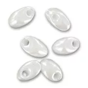Long Magatama Miyuki 4x7 mm LMA-420 - White Pearl Ceylon x 10g