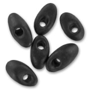 Long Magatama Miyuki 4x7 mm LMA-401F - Mat Black x 10g|raw }}