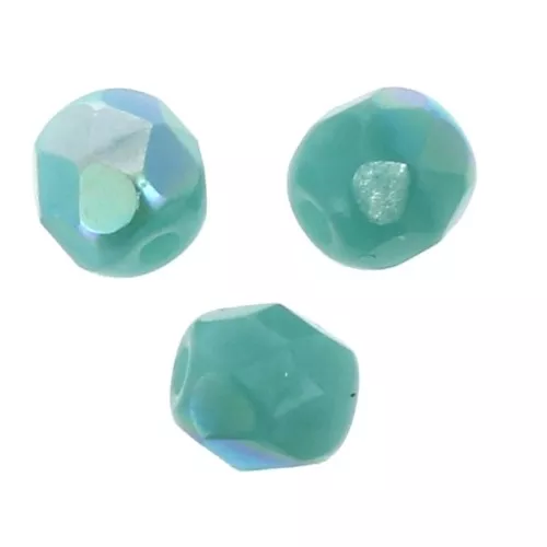 Facettes 4 mm Opaque Jade AB x50