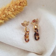 Perle ronde irrégulière 5 mm - Plaqué Or 3 microns x1