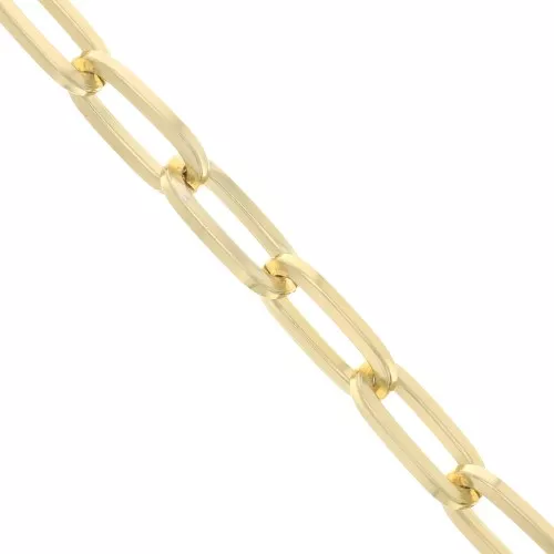 Chaîne en aluminium maille Rectangle 10.3 mm - maillons ouverts - Doré x1m