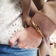 Maillons ovales 20x11 mm - Ecaille de tortue - Marron - Noir x10