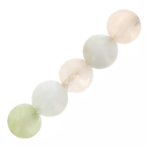 Perles rondes en pierre gemme 4 mm - Morganite x20