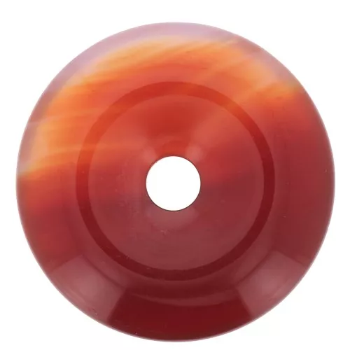 Donuts 30 mm pierre gemme - Cornaline x1
