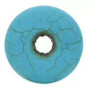 Donuts 29 mm pierre gemme - Imitation Turquoise x1