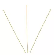 Clous tête plate 44x0.6 mm - Gold filled (or laminé)  x10