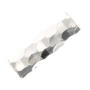 Tubes droits facettés 6x2 mm - Argent 925 x10