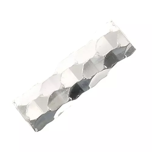 Tubes droits facettés 6x2 mm - Argent 925 x10