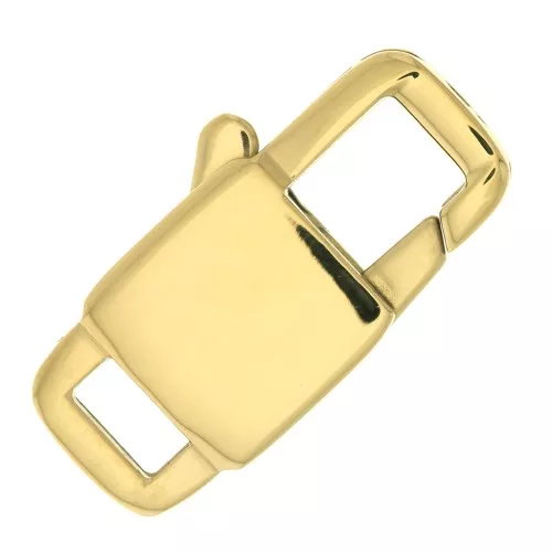 Fermoir mousqueton 22 mm en Acier inoxydable 316L Doré x1