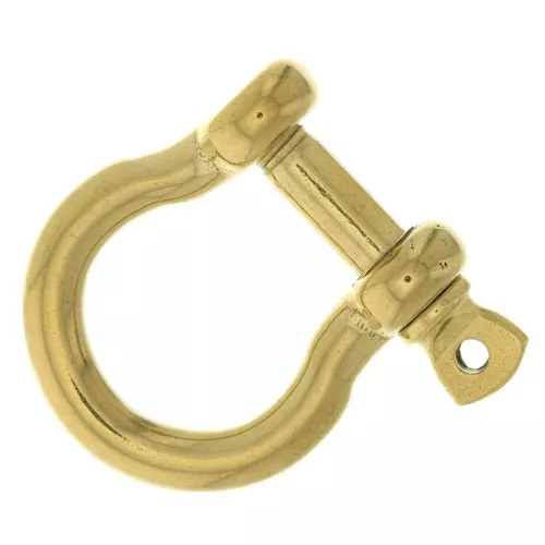 Fermoir manille 31.5x29 mm en Acier inoxydable 304 Doré x1