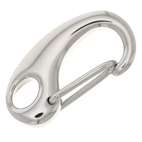 Fermoir mousqueton de sécurité 21 mm - Acier inoxydable 316L x1