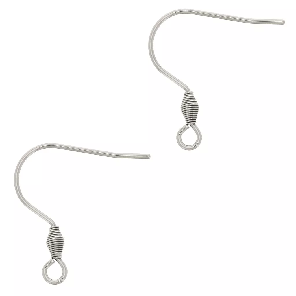 40 Crochets Pour Boucles D'oreilles 21mm - Acier 316L Inoxydable Chirurgical