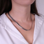 Tour de cou maille Anglaise 6 mm - Acier inoxydable 304 x45cm