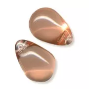 Gouttes 12x18 mm Rosaline/Peach x5