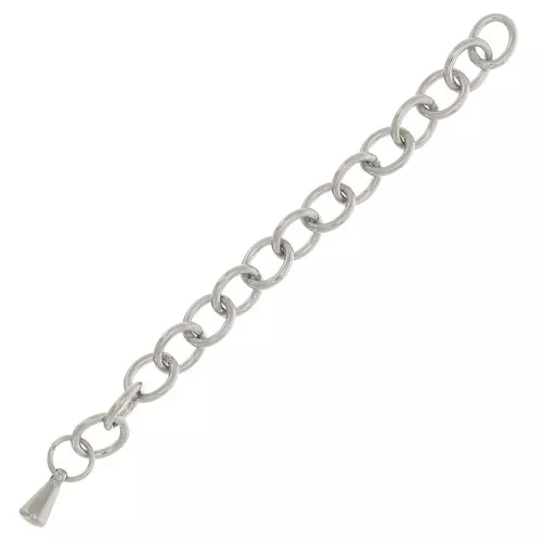 Chainette d'extension maille Forçat 55 mm en Acier inoxydable 316L x1