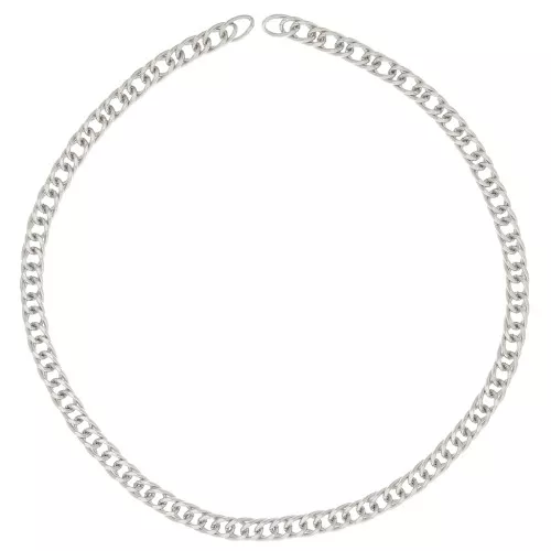 Chaîne maille Gourmette limée 7.75 mm en Acier inoxydable 316L x50cm