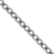 Chaîne maille Forçat 7.4 mm en Acier inoxydable 316L x50cm|raw }}