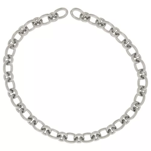 Chaîne maille Forçat alternée 13.8 mm en Acier inoxydable 316L x50cm