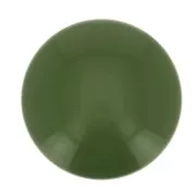 Cabochon rond en résine opaque 14 mm - Olive x1