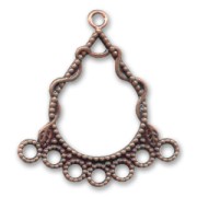 Intercalaires/Chandeliers décor fin 28 mm cuivré vieilli x4