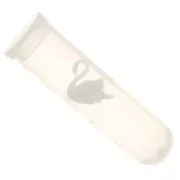 Cygne en plastique 8 mm pour accessoires et bijoux résine d'inclusion - Blanc x1