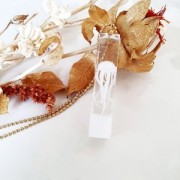 Champignon plastique 15 mm pour accessoires & bijoux résine d'inclusion - Blanc x1