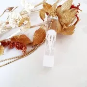 Rose en plastique 20 mm pour accessoires & bijoux résine d'inclusion - Blanc x1