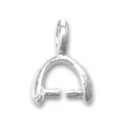 Attaches pendentifs  6,5 mm argenté  x5