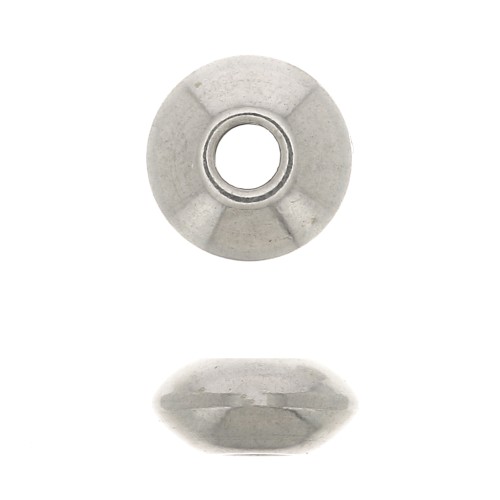 Perles rondelles 5x2 mm - Acier inoxydable x10