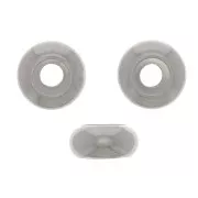 Perle stoppeur 6 mm avec un trou de 2.5 mm - Acier inoxydable x1