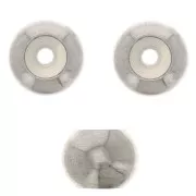 Perle stoppeur 6 mm avec un trou de 2 mm - Acier inoxydable 304 x1