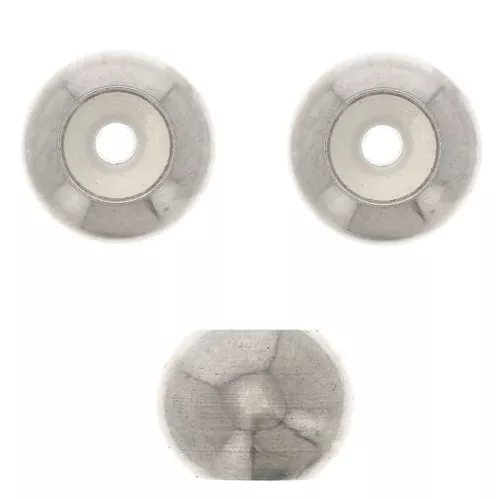 Perle stoppeur 6 mm avec un trou de 2 mm - Acier inoxydable 304 x1