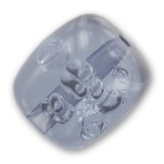 Perle cylindrique avec effet bulles 28x27 mm Grey x1