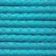 Coton ciré tressé européen 3 mm Turquoise x 1 m