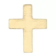 Élément croix à coller 8x6 mm - Gold filled (or laminé) x1