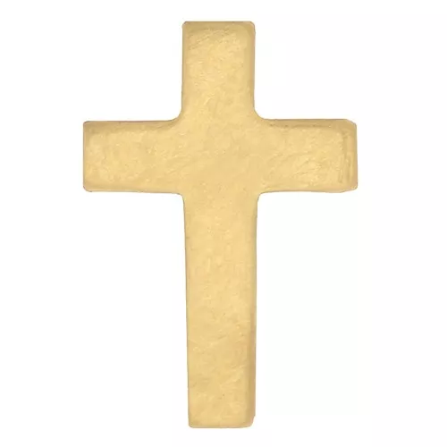 Élément croix à coller 9x6 mm - Gold filled (or laminé)  x1