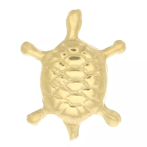 Élément tortue à coller 9.5x7.5 mm - Gold filled (or laminé) x1