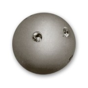 Perle ronde strass Polaris 12 mm Black Diamond x1|raw }}