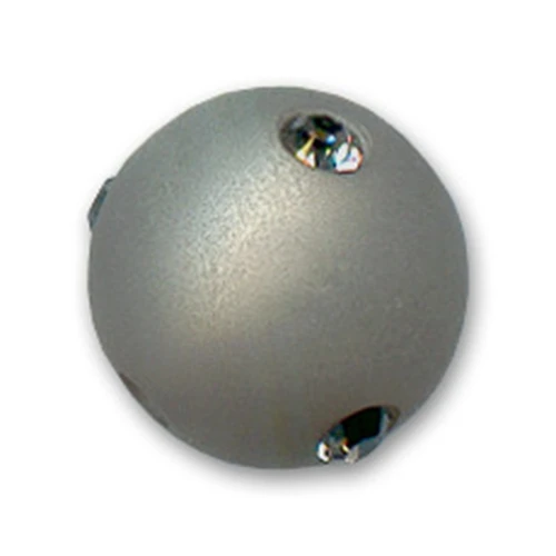 Perle ronde strass Polaris 10 mm Black Diamond x1