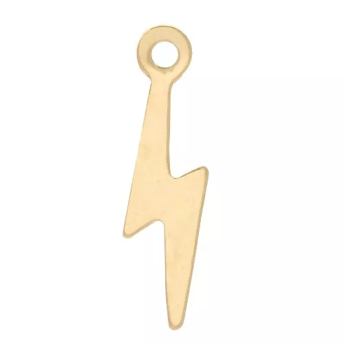 Breloque éclair 14x4 mm - Gold filled (or laminé) x1