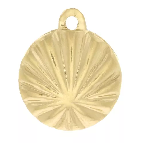 Breloque coquillage 10x8 mm - Gold filled (or laminé) x1