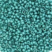 Perles rocailles Preciosa  11/0 2 mm - Terra Métallique - Turquoise x20g