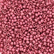 Perles rocailles Preciosa 11/0 2 mm - Terra Métallique - Rose x10g