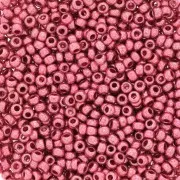 Perles rocailles Preciosa 11/0 2 mm - Terra Métallique - Rose x10g