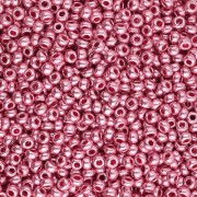 Perles rocailles Preciosa  11/0 2 mm - Terra Métallique - Rose x20g