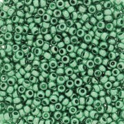 Perles rocailles Preciosa 11/0 2 mm - Terra Métallique - Vert x20g