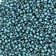 Perles rocailles Preciosa  11/0 2 mm Terra Métallique - Bleu gris x20g