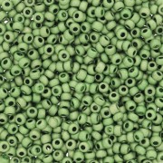 Perles rocailles Preciosa 11/0 2 mm - Terra Métallique Mat Vert clair x20g