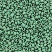 Perles rocailles Preciosa 11/0 2 mm - Terra Métallique Mat - Vert x20g
